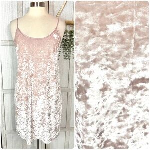 Victoria’s Secret Pink Velvet Cami Sleep Dress Winter Cozy Women’s Size M / L